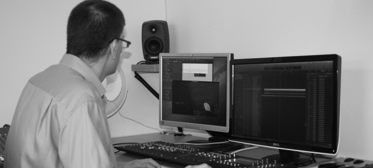 Michael in the studio